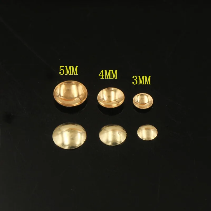 14 Karat Gold gefüllte Perlen kappe loch lose Lampe 3mm/4mm/5mm Gold perlen kappe Befunde DIY Zubehör trüben resistenten Schmuck Befunde – Detail 7