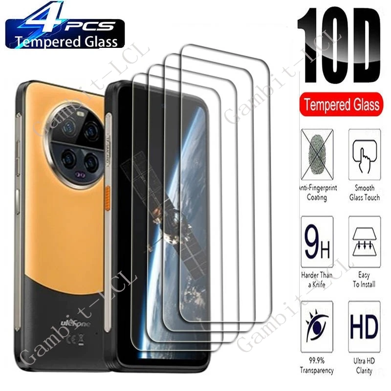 4PCS For Ulefone Armor 23 Ultra 6.78" Screen Protective Tempered Glass ON Armor23Ultra Armor23 23Ultra Protection Cover Film