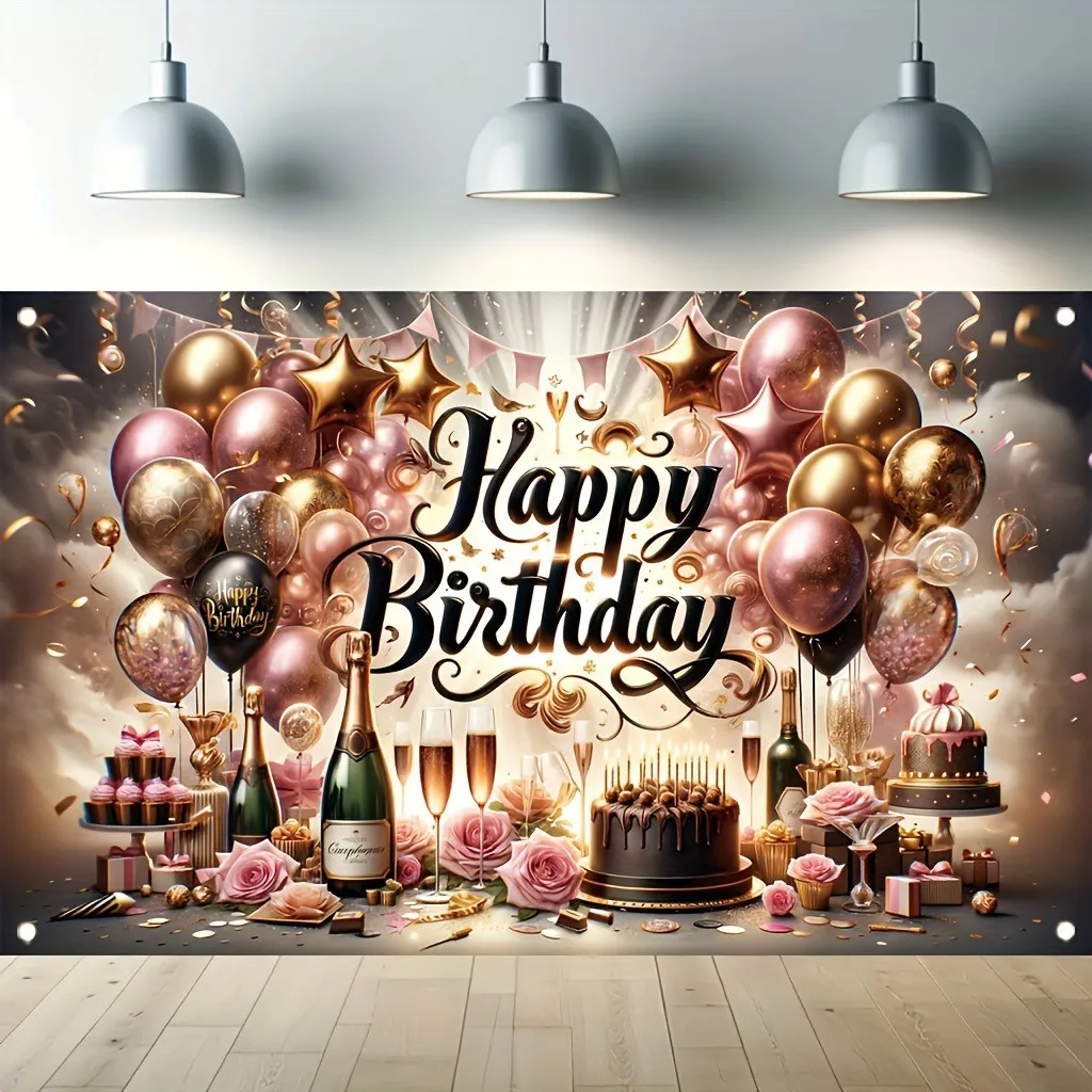 

Boys Girls 1st Birthday Party Balloon Background Arch Door Colorful Balloons Newborn Shower Cake Smash Photography Background