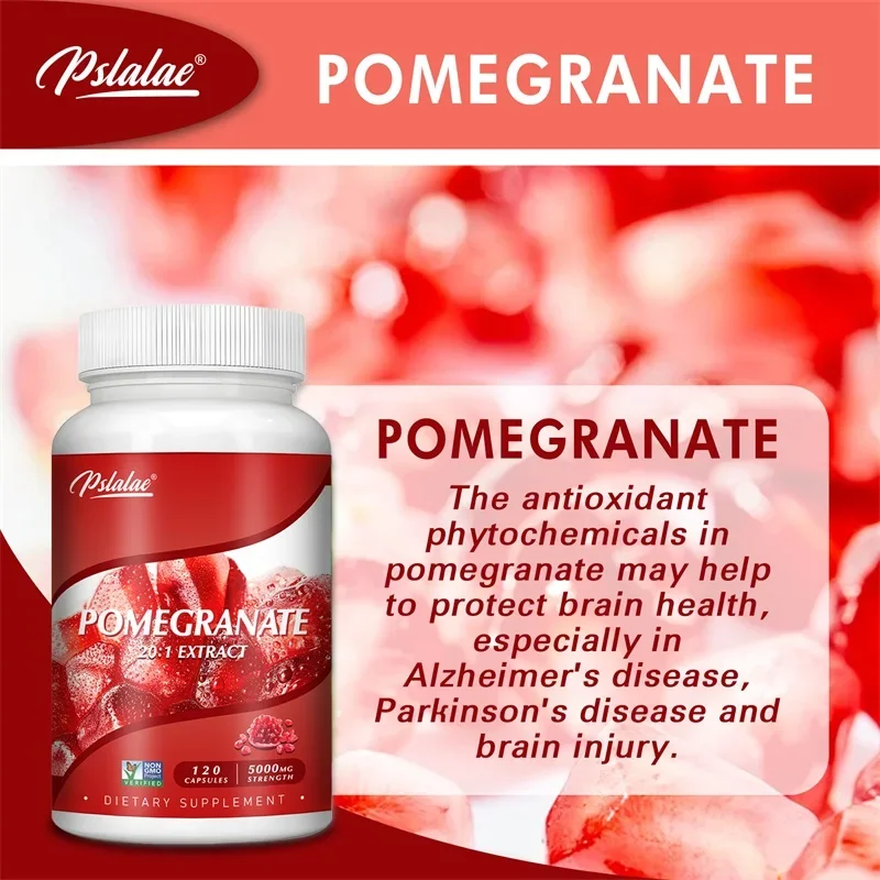 Pomegranate Extract Capsules - Antioxidant Supplement - Used for Heart Health Joint Support and Nitric Oxide Supplementation