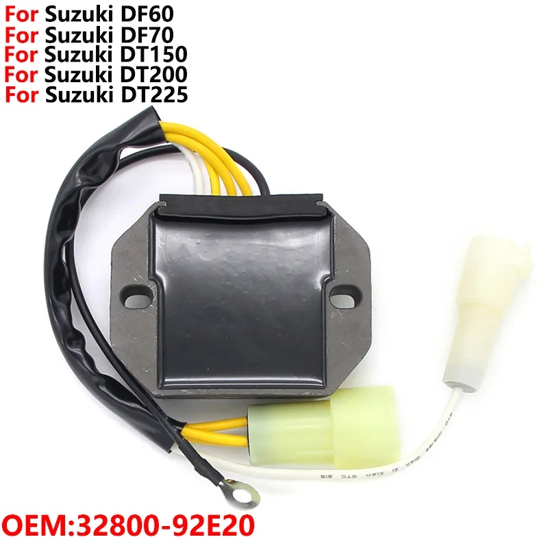 

Voltage Regulator Rectifier For Suzuki DF60 DF70 DF 60 70 1998-2009 DT150 1998-2003 DT200 1998-2000 DT225 2001-2003 32800-92E20
