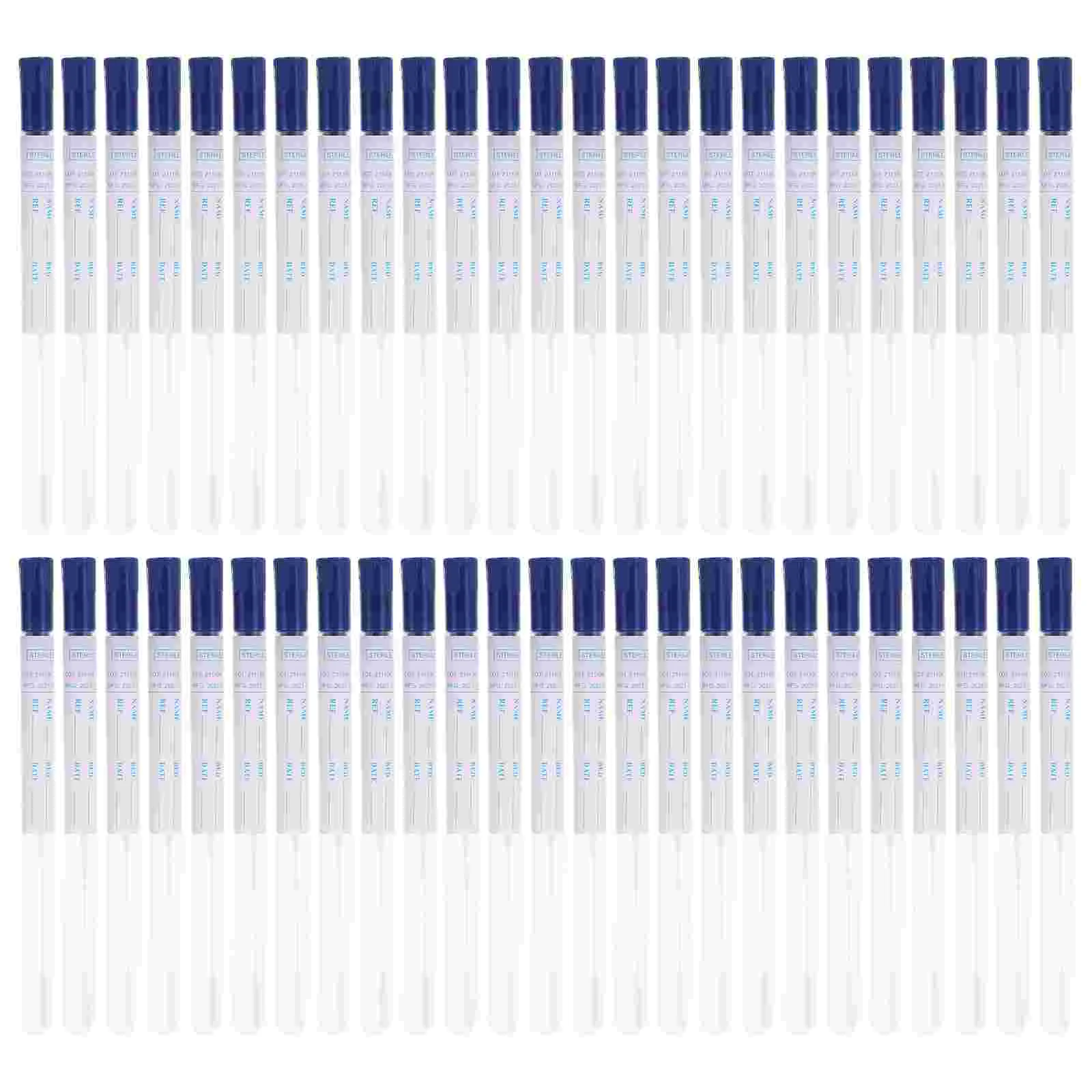 50 Sets Sampling Swab Specimen Accessory Disposable Major Swabs Portable Plastic Professional