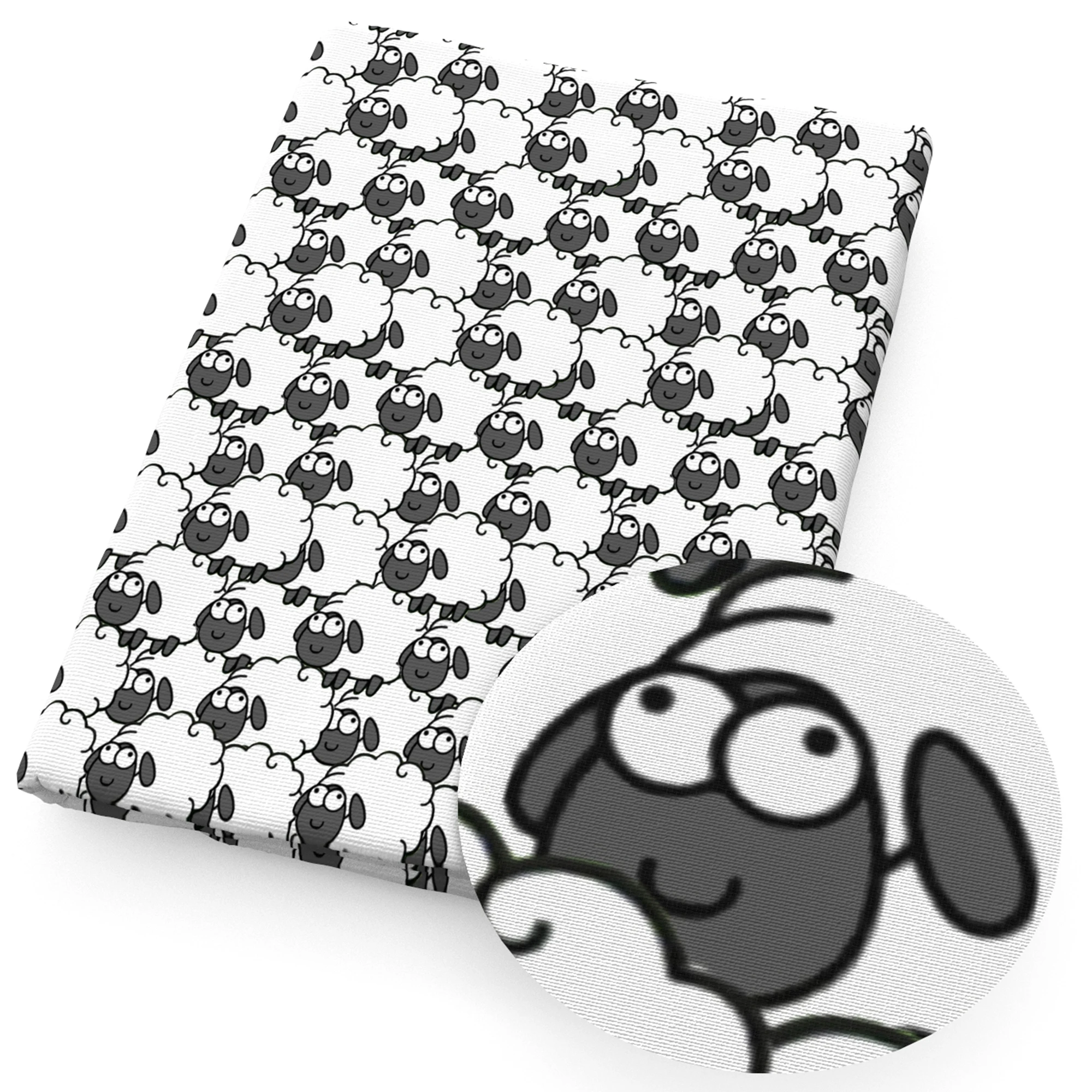 50*145 سنتيمتر خليط الأسود سلسلة البوليستر القطن/نسيج القطن الخالص الأنسجة الخياطة اللحف الأقمشة التطريز المواد القماش