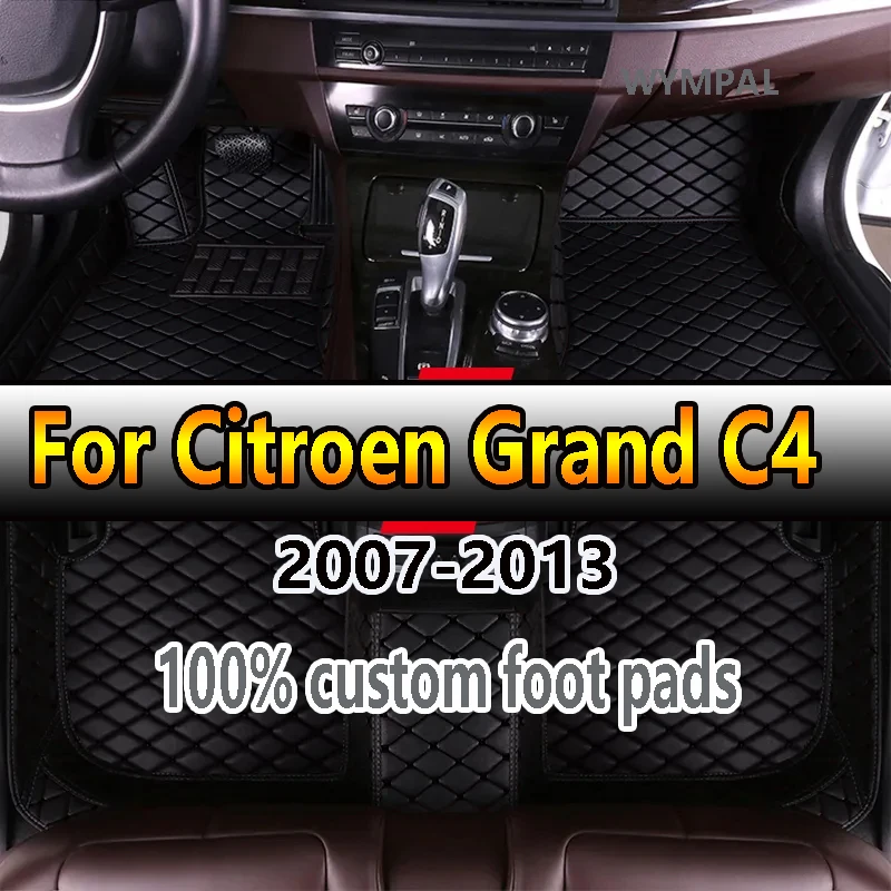 Car Mats For Citroen Grand C4 Picasso SpaceTourer 5seat 2007~2013 Durable Pad Auto Rugs Carpets Interior Parts Car Accessories