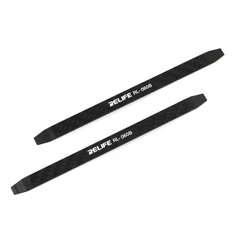RELIFE RL-060B Barra de palanca de desmontaje no magnética de fibra de carbono herramienta de desmontaje táctil de batería conductora térmica antiestática