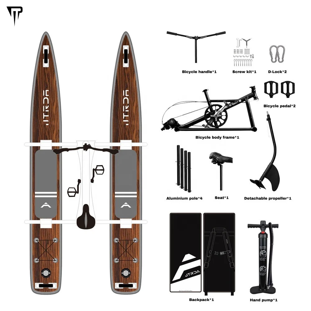 

JTRDA Outdoor Aquatic Water Bikes Part Portable Boat Inflatable Water Bike Prices Pedal Floating