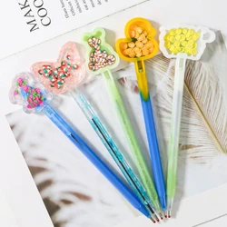 Animals Quicksand Pen Epoxy Resin Silicone Mold Cute Butterfly Rabbit Ballpoint Pen Mold DIY Gifts for Pen Holder Making Jewelry