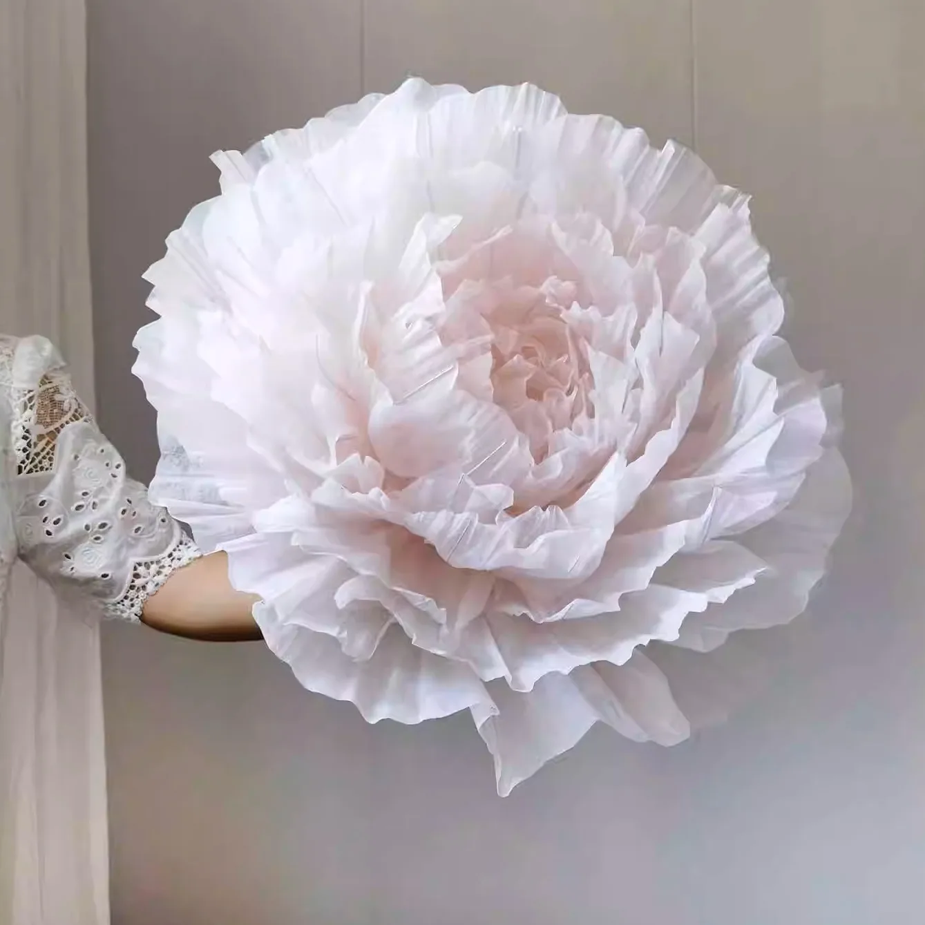

60cm Giant Peony Artificial Flowers Wedding Decor Background Floral Silk Fake Peonies Flowers Party Backdrop Decor Window Layout