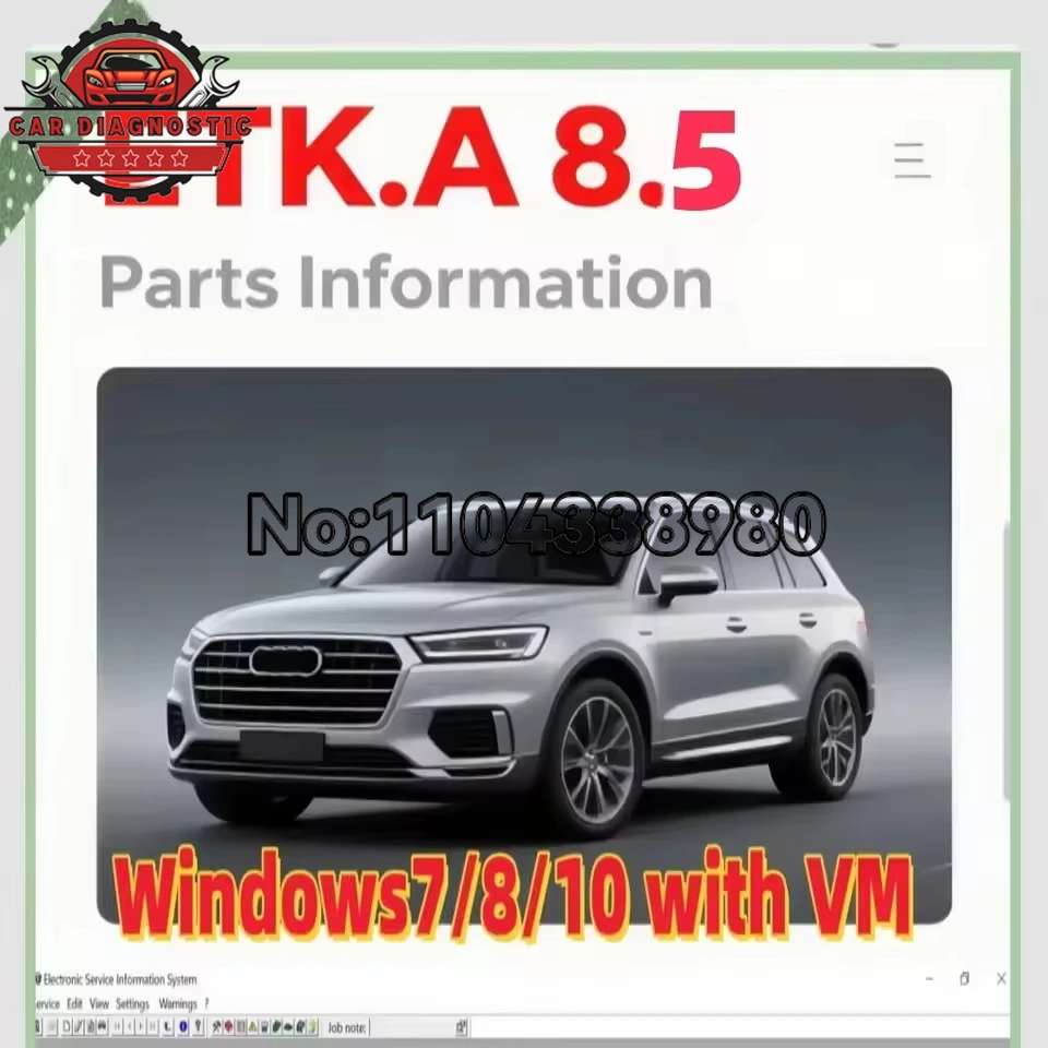 

Etka 8.5 +ElSawins 6.0 Auto Repair Software Electronic Parts Catalogue Newest Version for Group Vehicles Automotive Repair