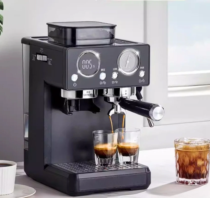 Household Italian Semi-automatic Grinding Integrated Small Milk Foam Extraction Coffee Machine 20Bar Professional Set