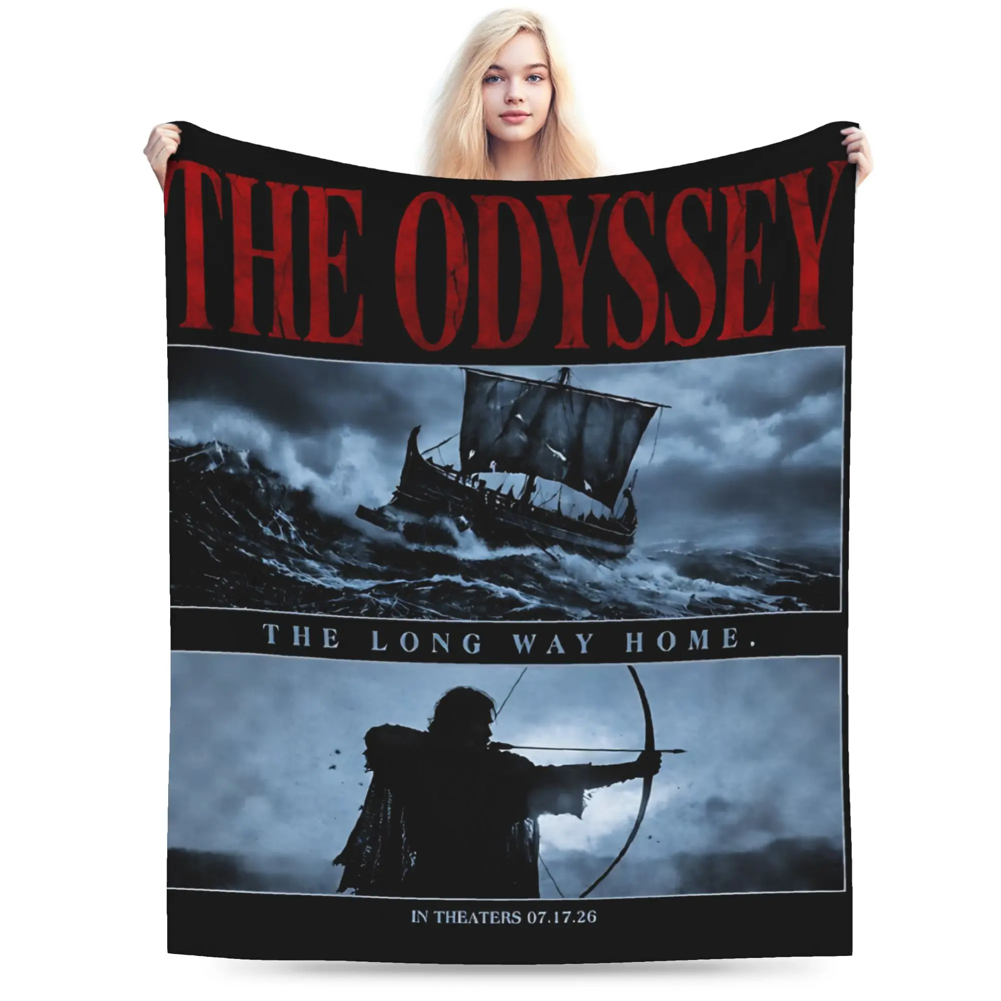 Odyssey Movie 2026 Blankets Flannel  Multifunction Super Soft Throw Blankets for Home Rug Piece