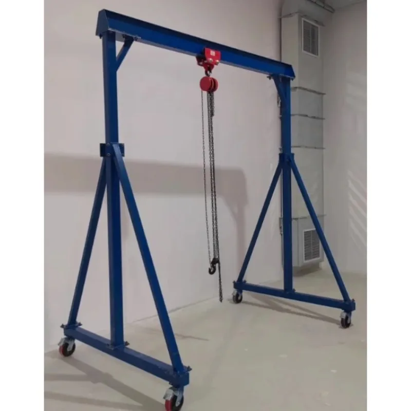 

Mobile gantry small lifting hanger construction site simple walking detachable aerial crane electric gantry crane 1/2/3/5 tons