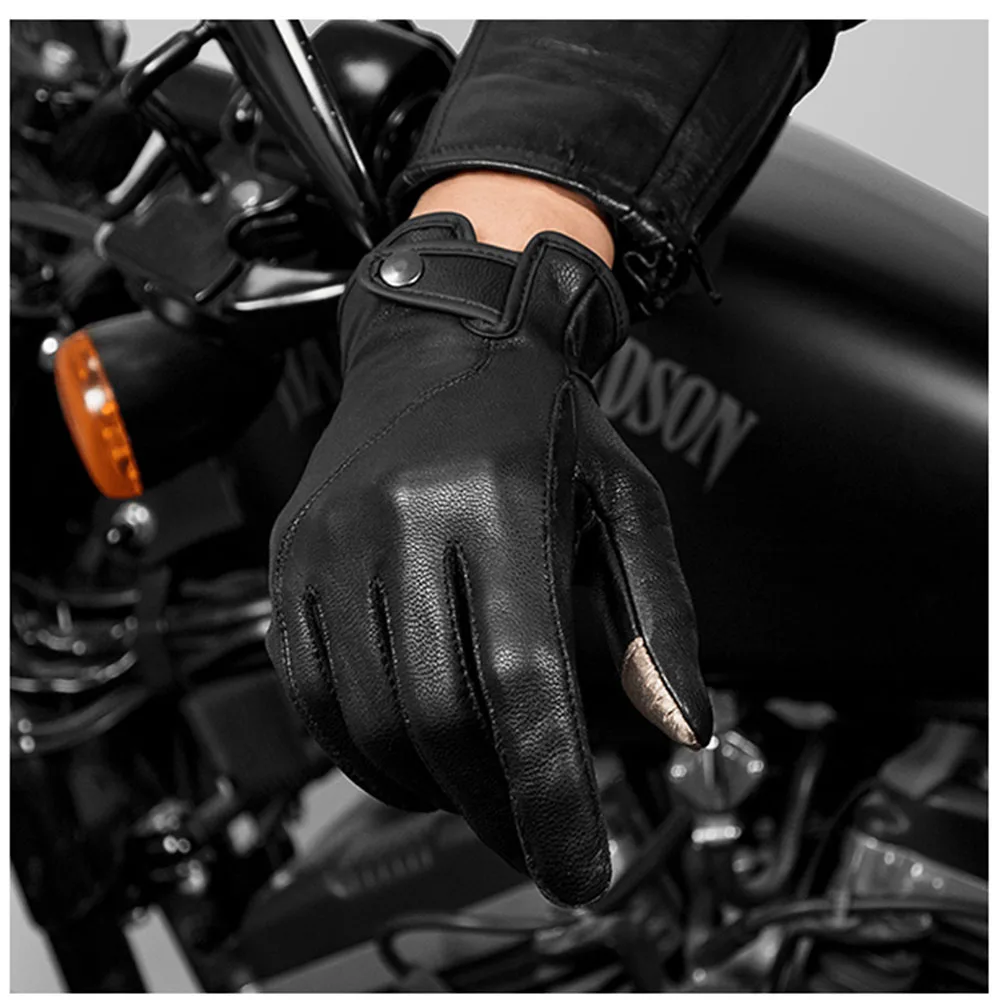 

Vemar Gloves Classic Goat Leather Guantes Motorcycle Men Motocross MX BMX Dirt Bike Shock Absorber Pad Touch Screen Luvas Gift