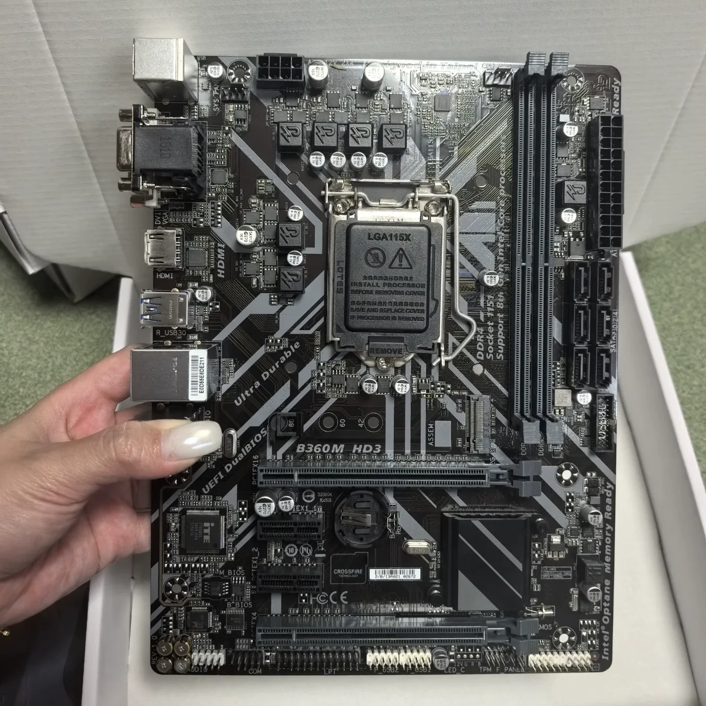For Gigabyte B360M HD3 Motherboard 64GB LGA 1151 DDR4 Mainboard 100% Tested OK Fully Work Free Shipping