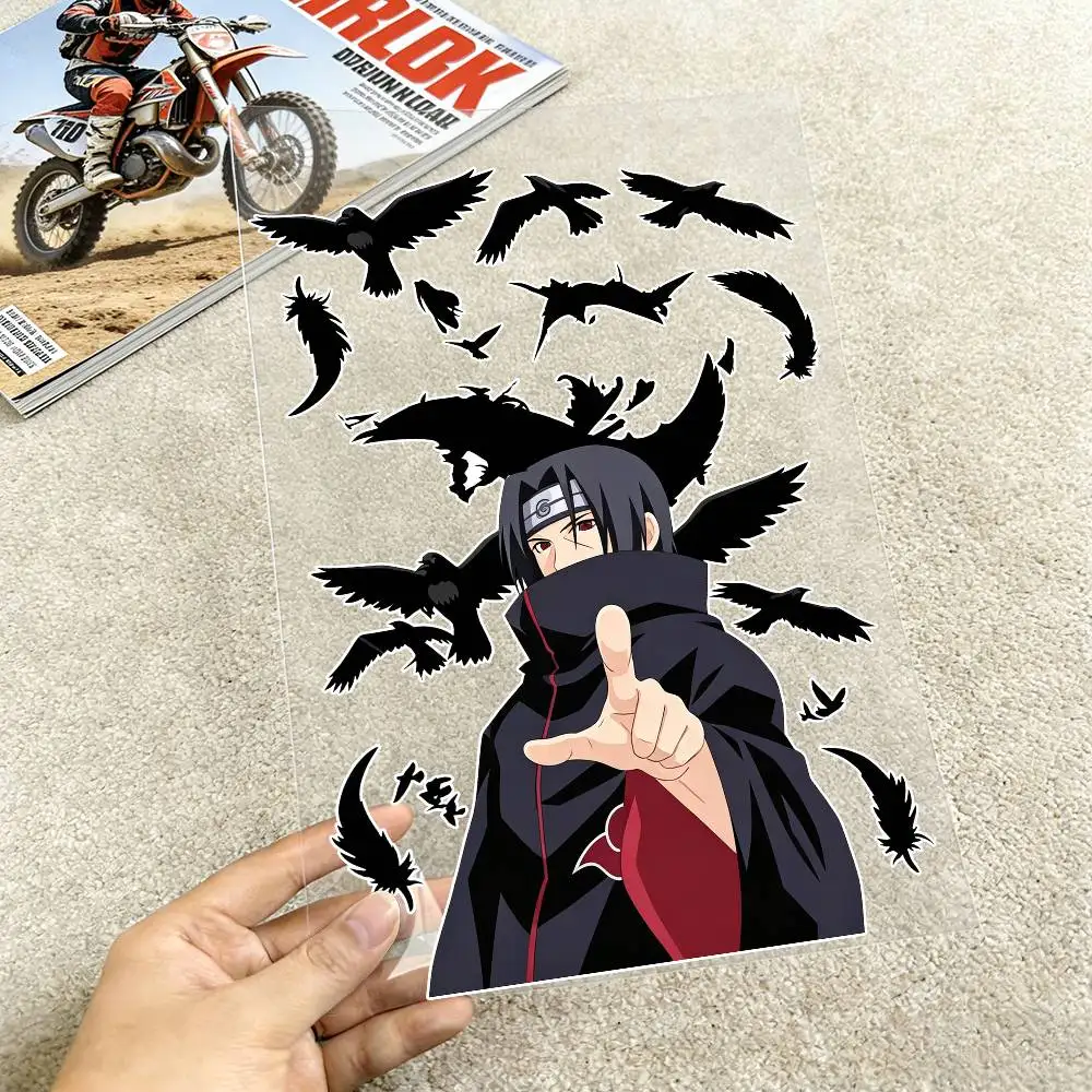 FOR NARUTO ANIME Motorcycle Reflective Stickers Waterproof Decals for Helmet Scooter Fuel Tank Toolbox Racing