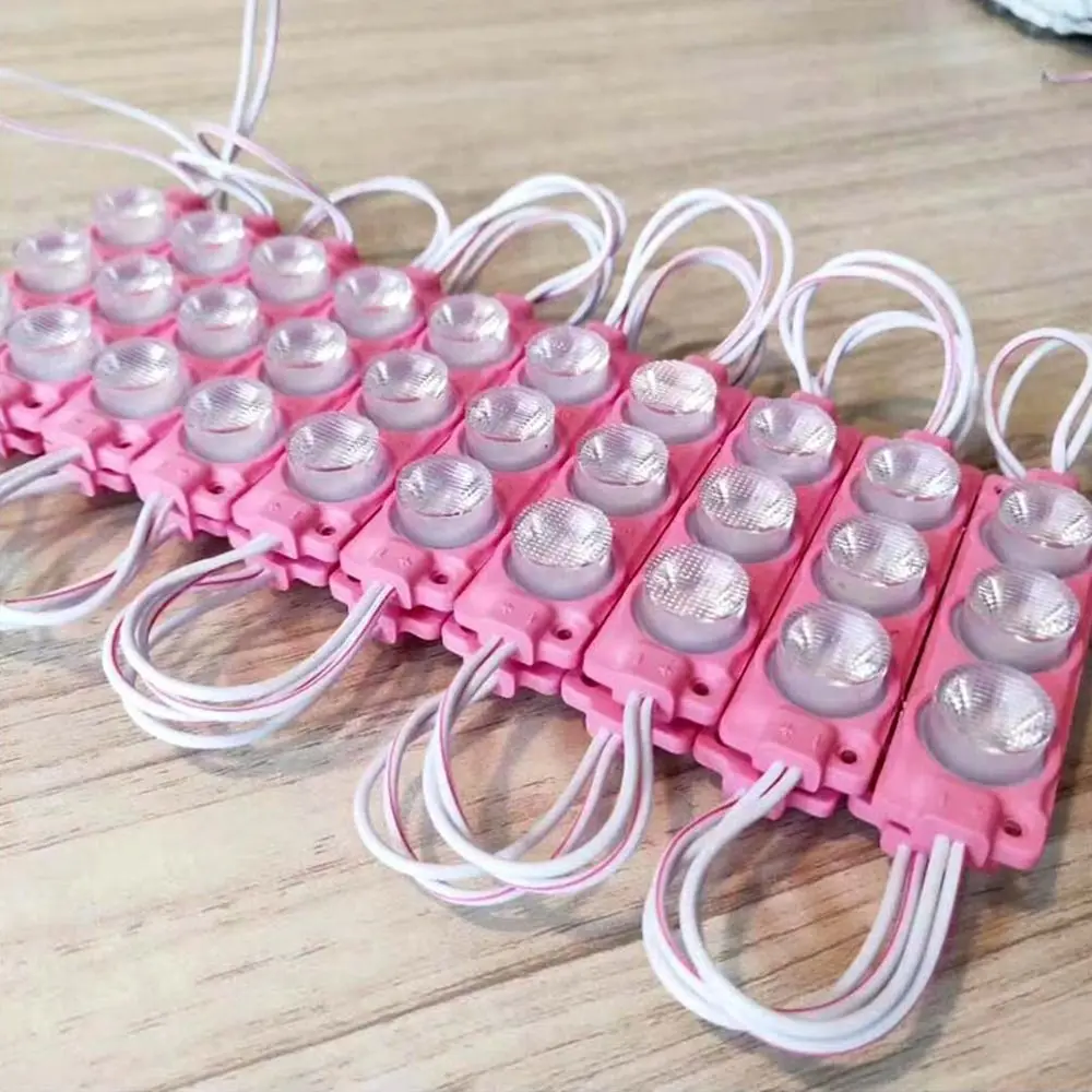 10Pcs Shop Banner LED Module 12V 24V Super Bright COB Light IP65 Waterproof 3 LED 2835 Decor Light