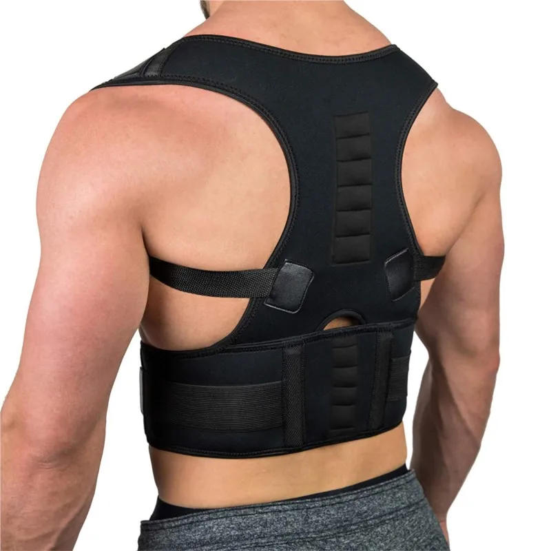 

Magnetic Therapy Shoulder Orthopedic Posture Corrector Scoliosis Spine Lumbar Brace Supporter Pain Relief Back Belt Men Women