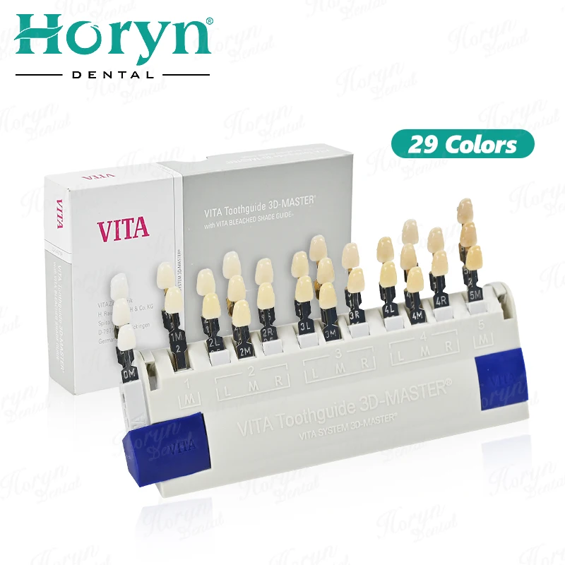 Vita 3D Master Dental Lab Bleach Shade Guide 29 Colors Teeth Whitening Comparing Toothguide Dentistry Clinic Colorimetric Plate