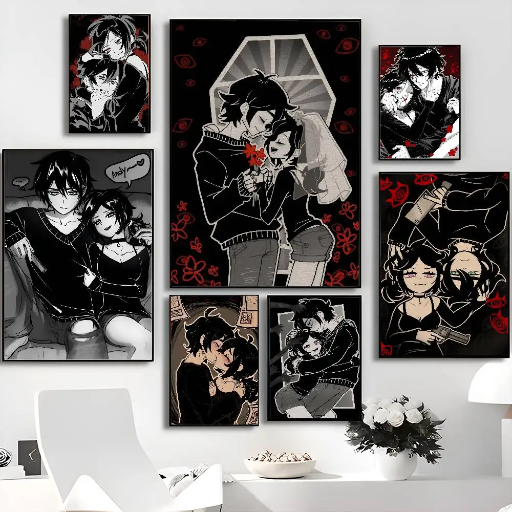 The Coffin Of Andy And Leyley Game Whitepaper Poster Waterproof Paper Sticker Coffee House Bar Posters Wall Stickers