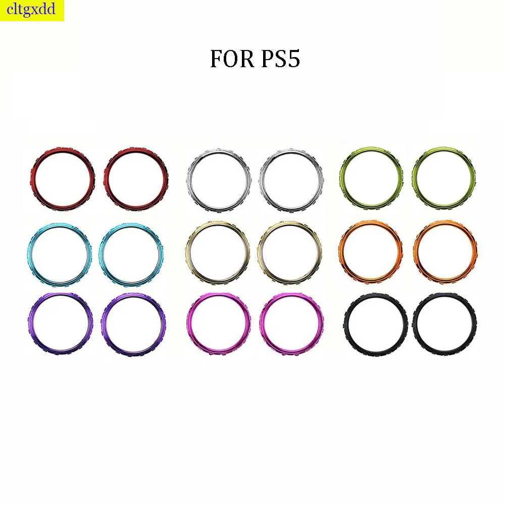 

1 pair of chrome plated accent rings FOR PS5 controllers, replacement accessories for game controllers 1 set=2 pieces