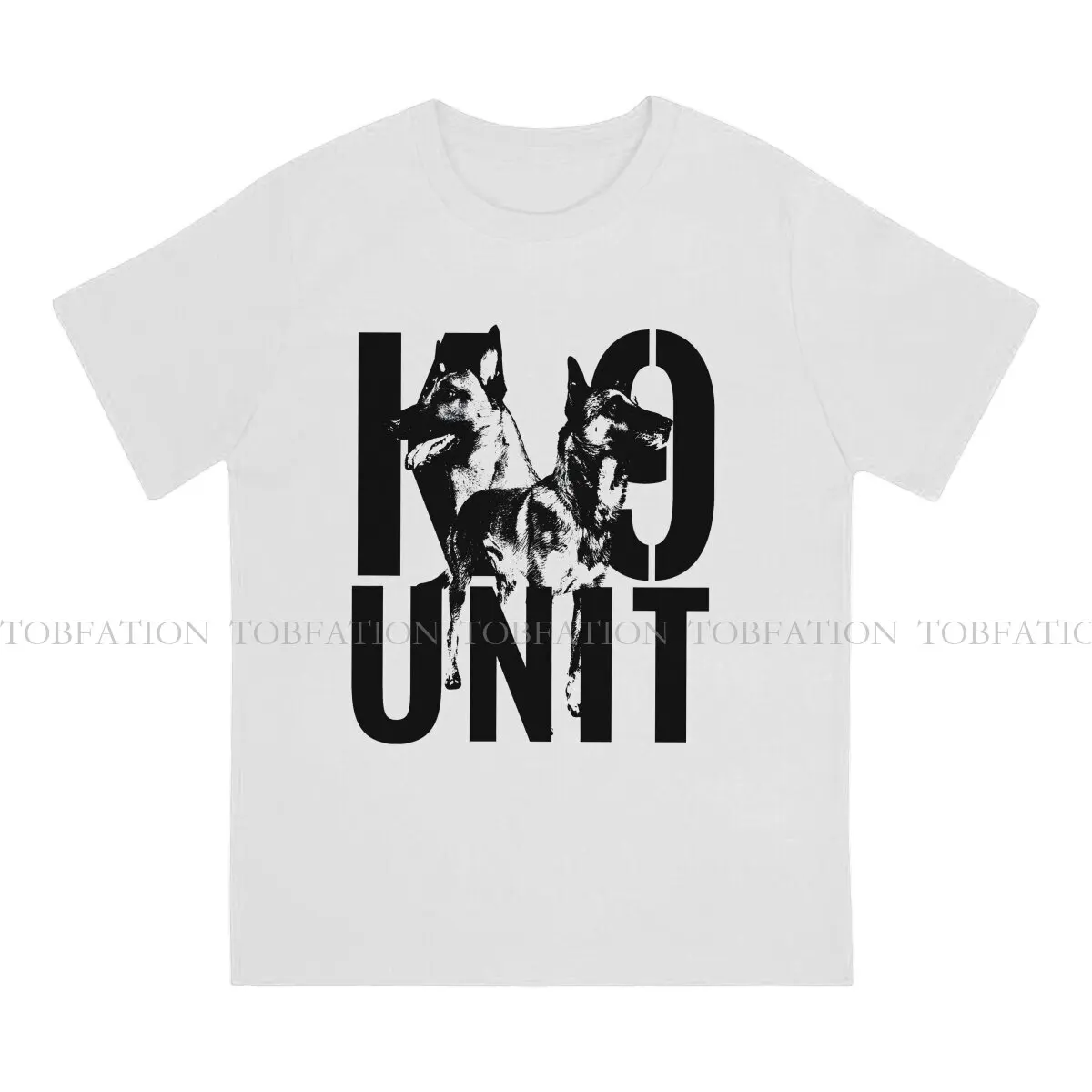 Malinois TShirt For Male K-9 Unit Police Dog Tops Fashion T Shirt 100% Cotton Printed Fluffy Creative Gift image 2