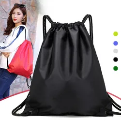 Mochila deportiva con cordón, bolsa con cuerda, mochila con gran capacidad para gimnasio, natación, playa, para mujeres y hombres para sujetar a diario