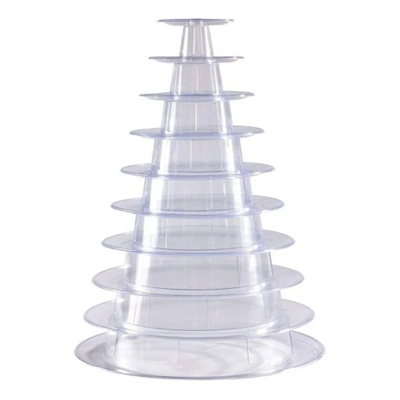 Round Macaron Tower Stand Cupcake Stand Round Cupcake Plate Decorating 10 Tiers