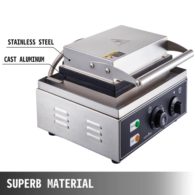 SucceBuy 6 Hole Electric Sweet Donut Maker Stainless Steel Non Stick Commercial Donut Waffle Cookies Gaufriers Kitchen Appliance 3 SucceBuy 6 Hole Electric Sweet Donut Maker Stainless Steel Non Stick Commercial Donut Waffle Cookies Gaufriers Kitchen Appliance 3