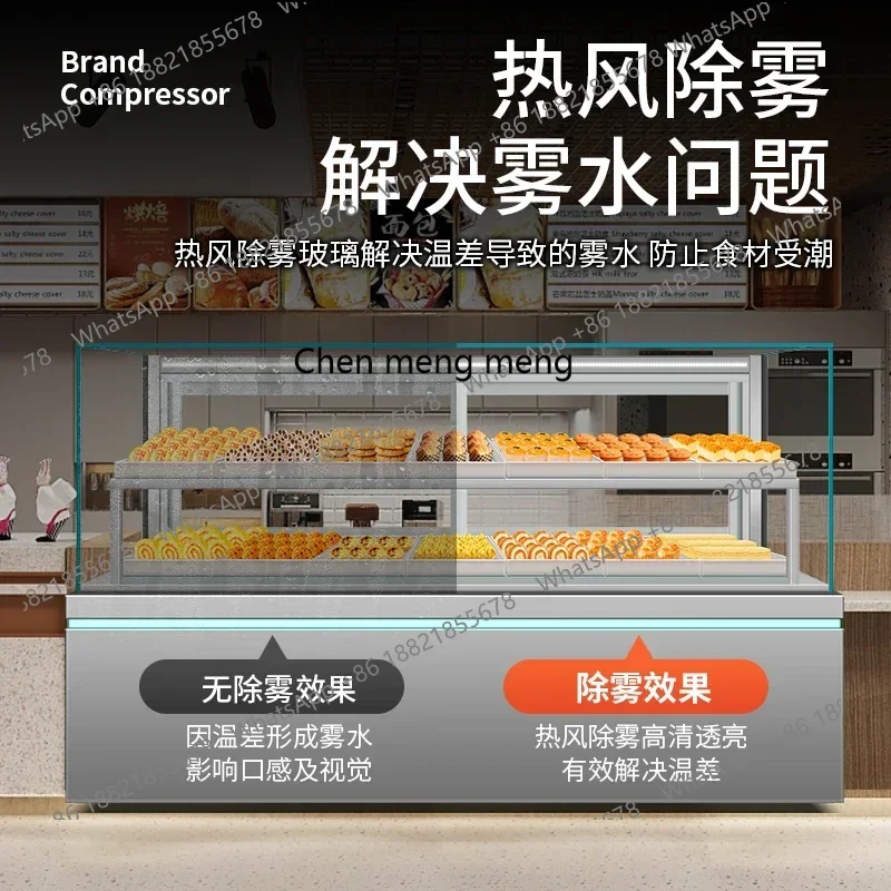 

CC Pastry display cabinet Refrigerated commercial crisper Food bread heating cabinet Cake