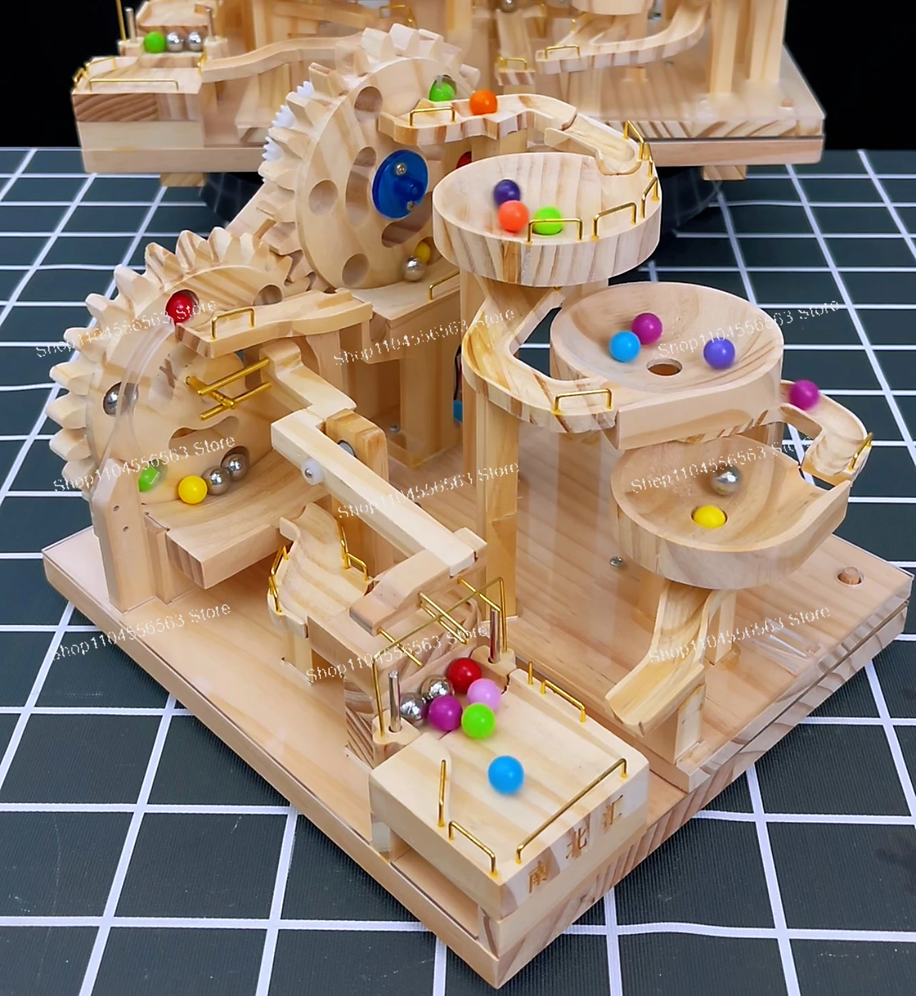 Puzzle Assembly Model Difficult Wooden Mechanical Ball Building Block DIY Handmade Toys for Boys and Girls Birthday Gift