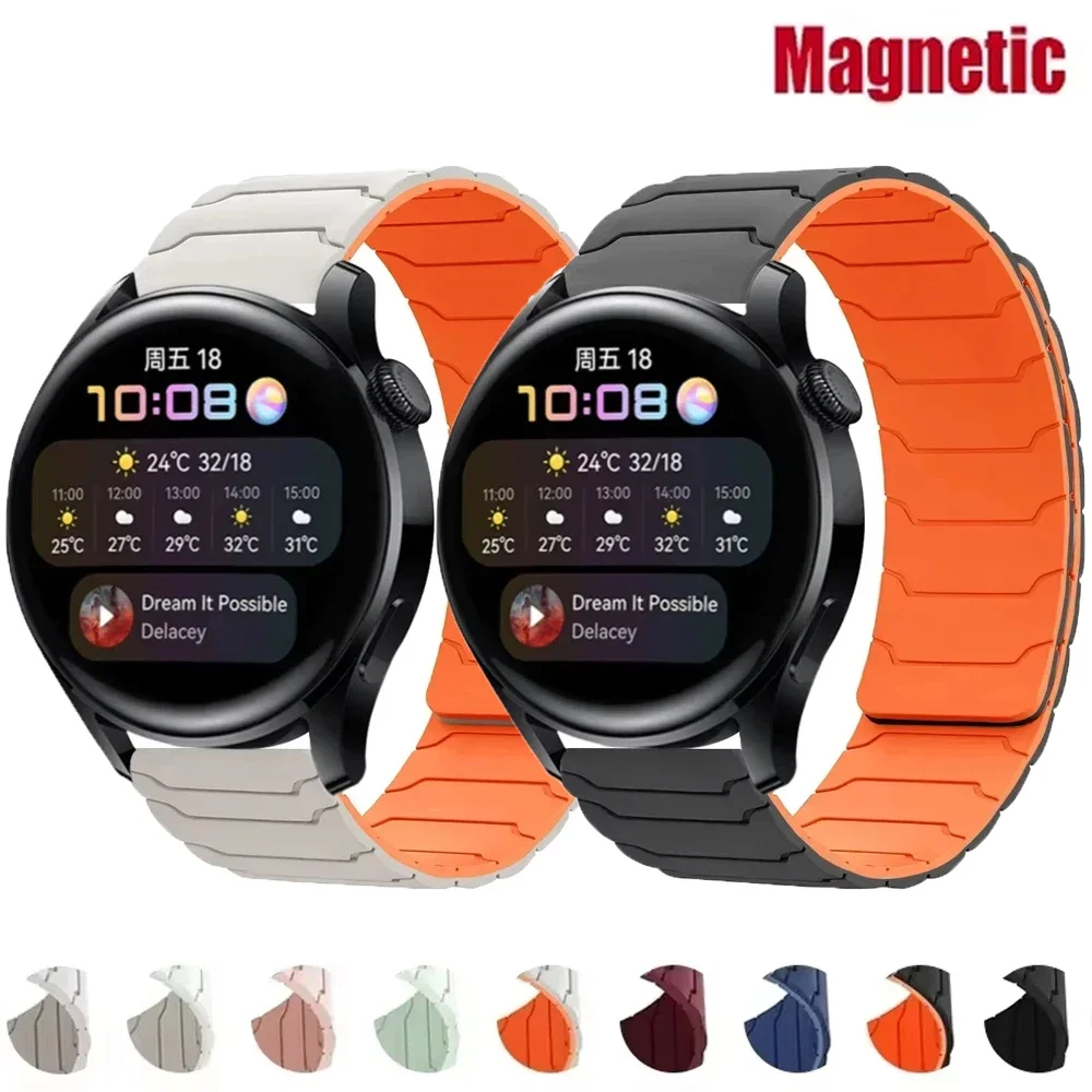 Магнитный силиконовый ремешок для Xiaomi Watch S4 S3 S2 S1 Pro, ремешок 22 мм для Xiaomi Watch 2 Pro Mi Watch Color2 Браслет