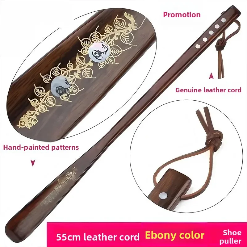 long-handle-walnut-wooden-shoe-horn-for-elderly-home-use-comfortable-grip-easy-to-use-shoe-for-seniors-household-item