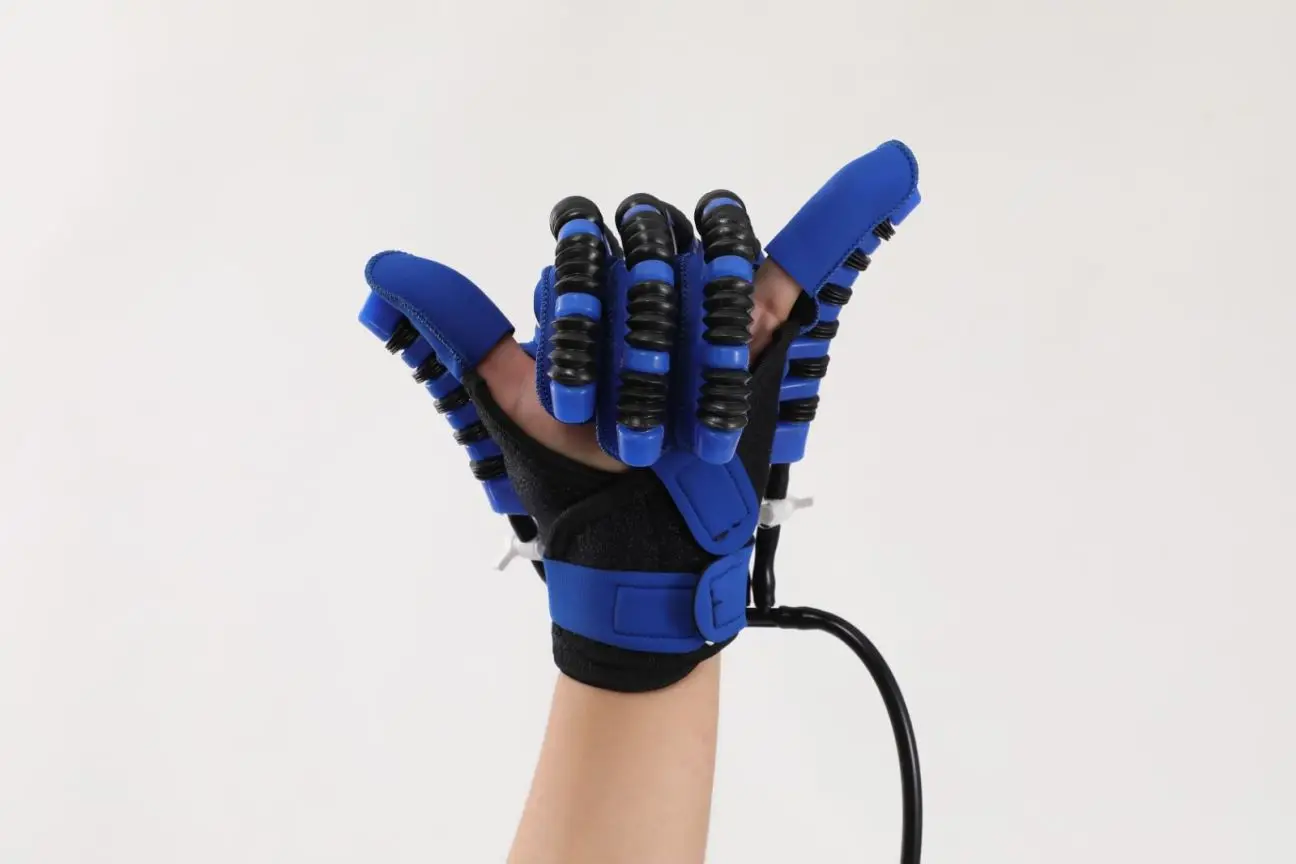 Hand Rehabilitation Robot Gloves Hemiplegia Aids Stroke Physiotherapy Tools Finger Trainer Physical Therapy for Child Adult