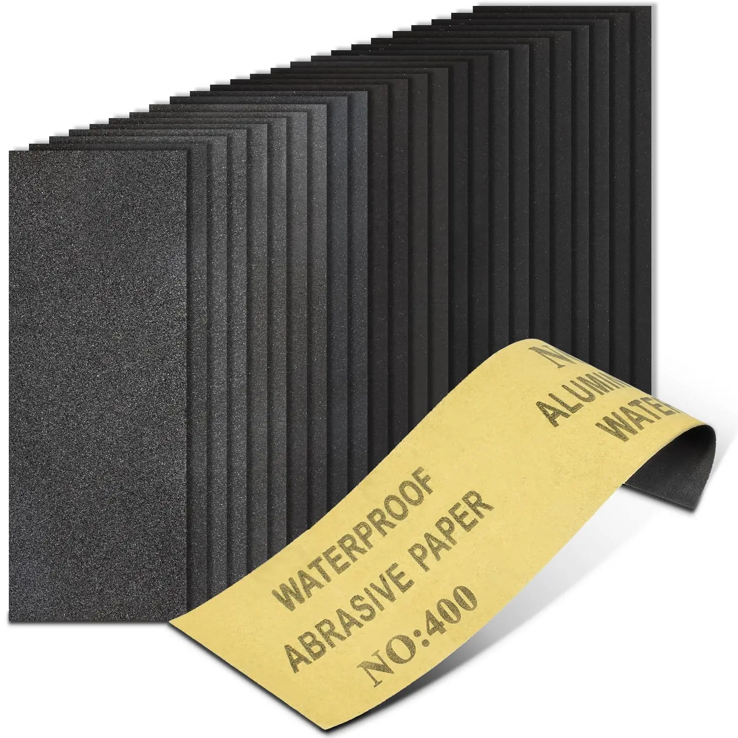 

20 шт. листов наждачной бумаги 400 грит, 9x3,6 дюйма, для влажной и сухой шлифовки металла, дерева, автомобилей, поделок