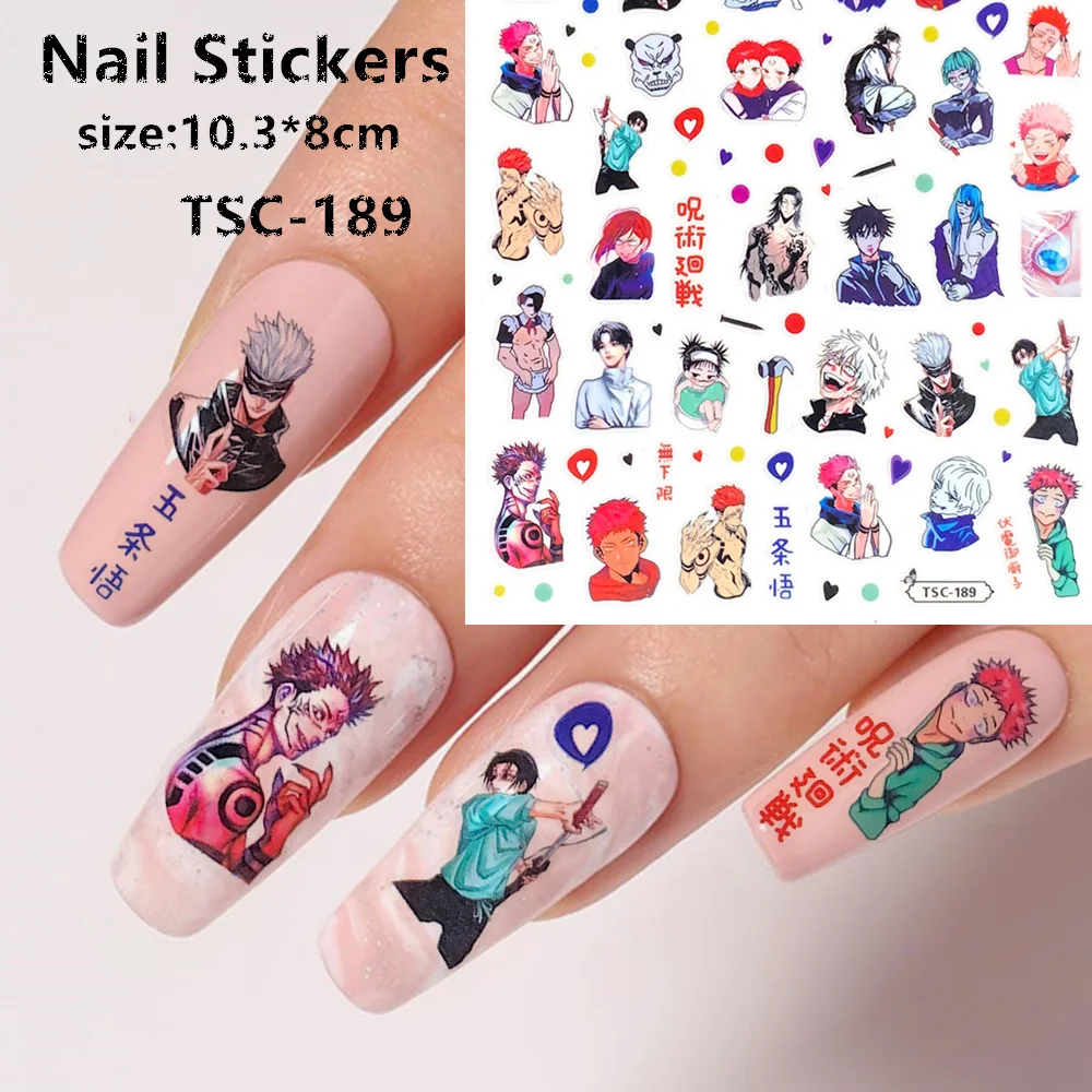 

TSC series TSC-189 Conjure Back 3D Back glue Self-adhesive Nail art Nail sticker decoration tool Sliders For Nail Decals