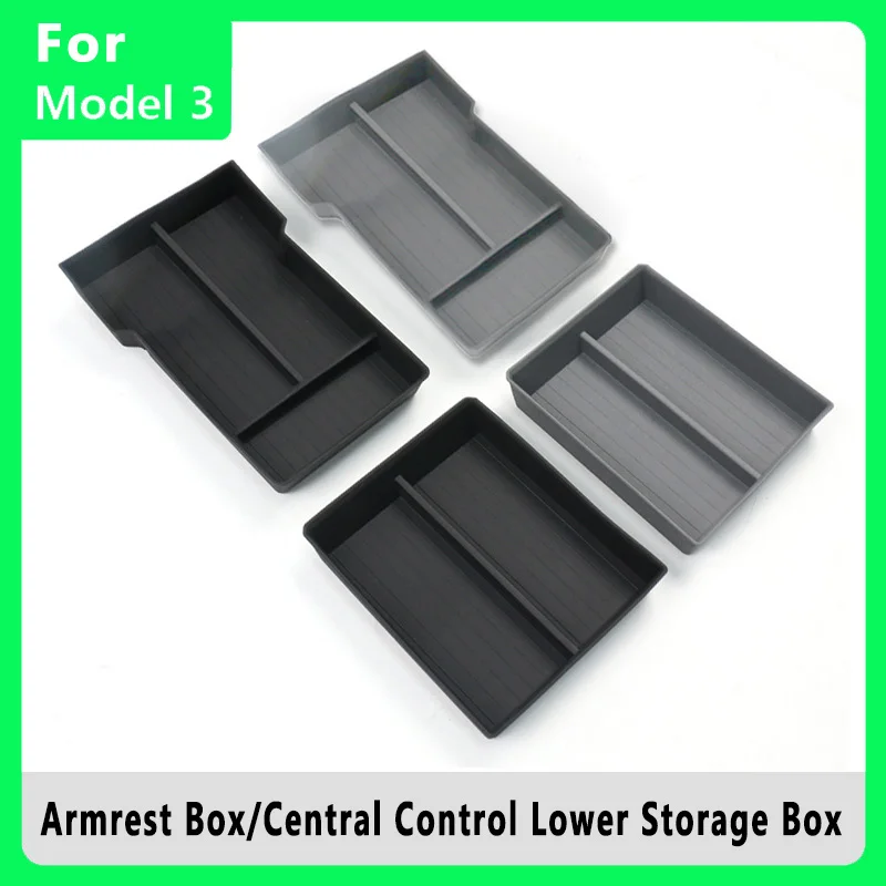 

For Tesla Model 3 Refreshed Highland Car Armrest Storage Box Central Control Lower Stowing Tidying Case Modification Accessories