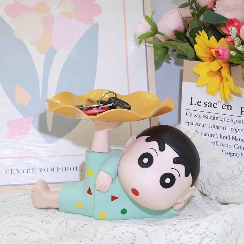 

Crayon Shin Chan Toy Tray Key Storage Pallet Desk Accessories Table Storage Supplies Shin-chan Figure Ornament Funny Gifts