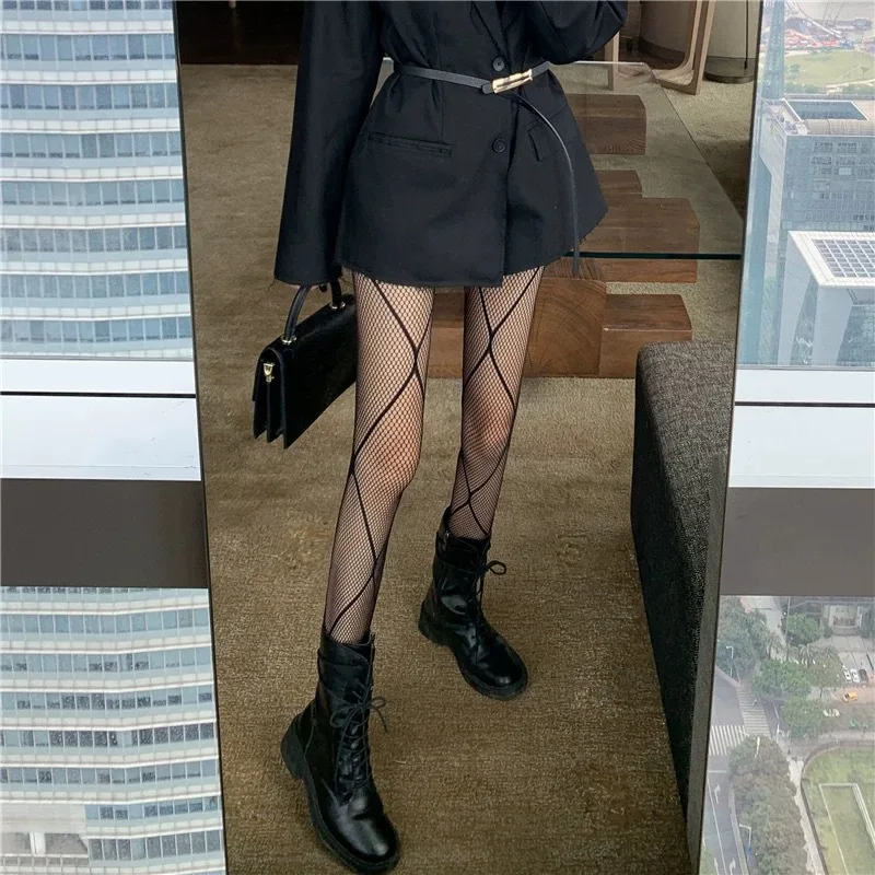 Sexy Netzstrümpfe Damen-Strumpfhosen Netz-Mesh Lange Nylon-Strumpfhosen Bodystockings Fischnetz-Strumpfhosen Netz-Nylon-Strumpfhosen Dessous – Detail 10