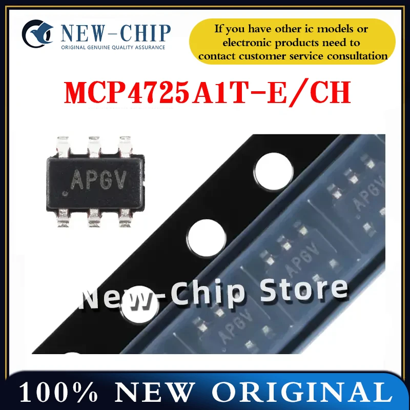 2PCS-50 TEILE/LOS MCP4725A1T-E/CH AP SOT-23-6 Neue Original