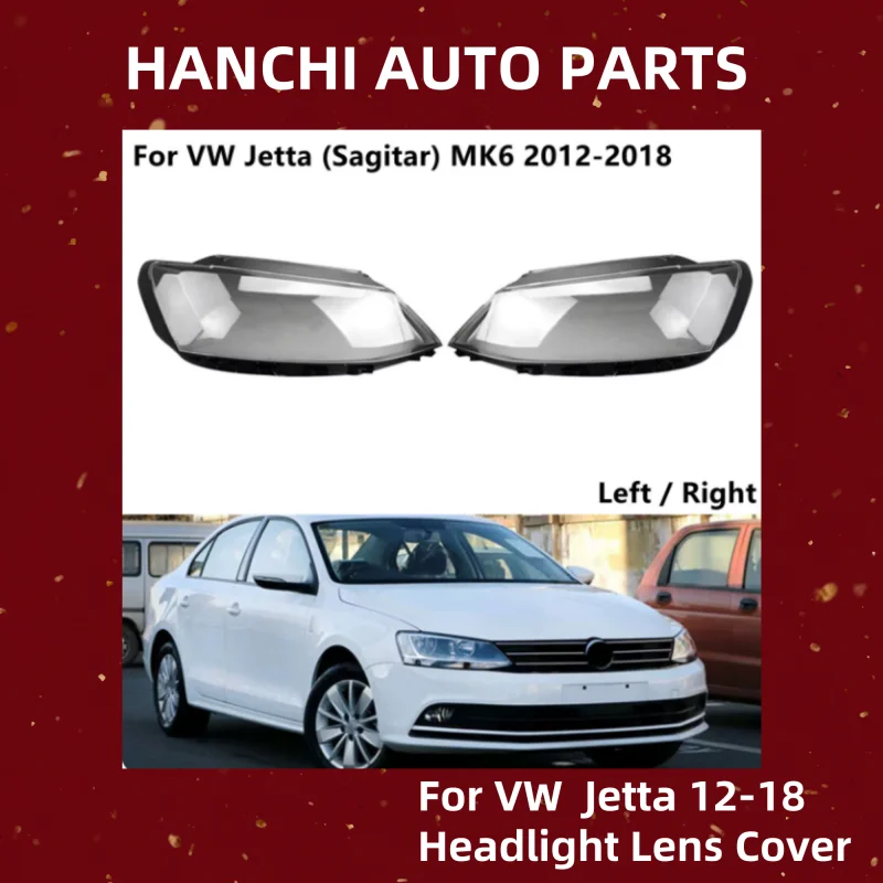 

HANCHI автомобильная лампа, абажур для VW Jetta 2012-2018, передняя фара, крышка объектива автомобиля, защита света, автомобильные аксессуары