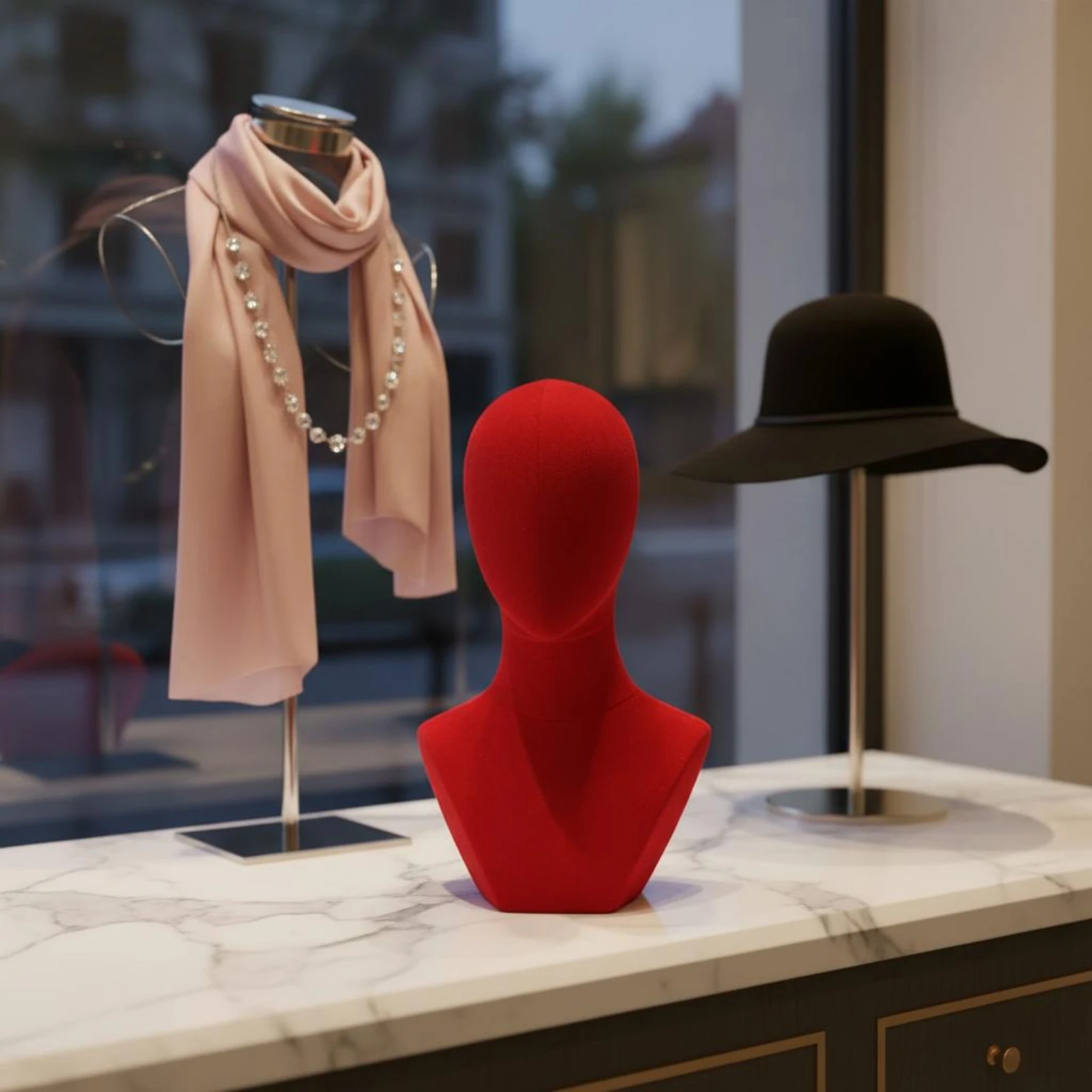 velvet-mannequin-head-colorful-hat-hairpiece-stand-head-decorative-elegant-look-for-shop-owners-retail-storefront