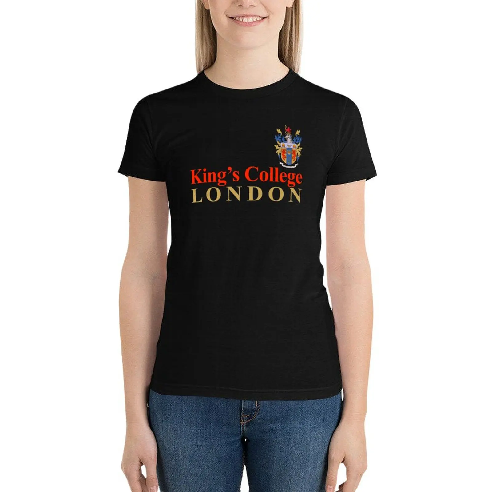 

King's College London T-Shirt female Aesthetic clothing summer tops Woman clothes