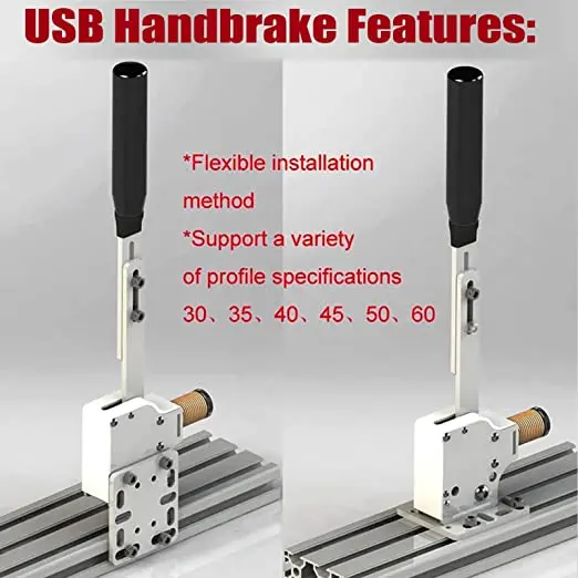 Imagem -04 - Usb Handbrake Sim para pc Racing Jogos Racing Jogos Drift Aluminum Alloy Dirt Rally System T300rs gt G25 G27 G29