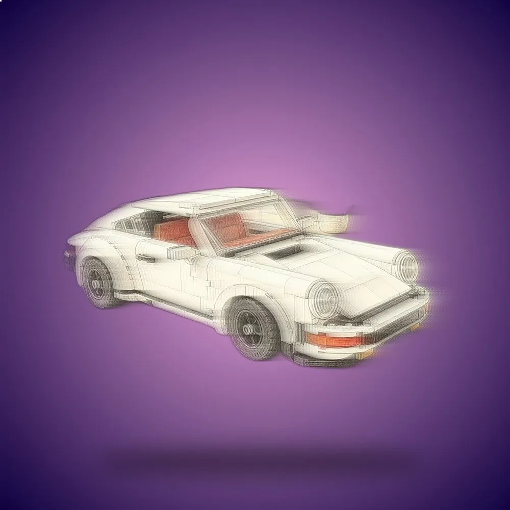 1458PCS new model retro car assembly figurine, car classic vehicle – perfect for DIY christmas gifts for friends