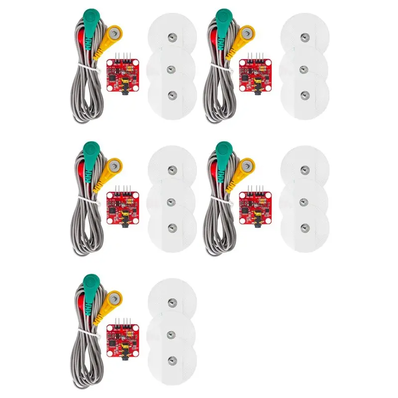 5X Muscle Electrical Sensor Module EMG Signal Collection For Arduino Electronic Development Kit,For Mobile Electronics