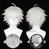 Anime Seishiro Nagi Cosplay Wig 30cm Silver White Short Wigs Heat Resistant Synthetic Hair