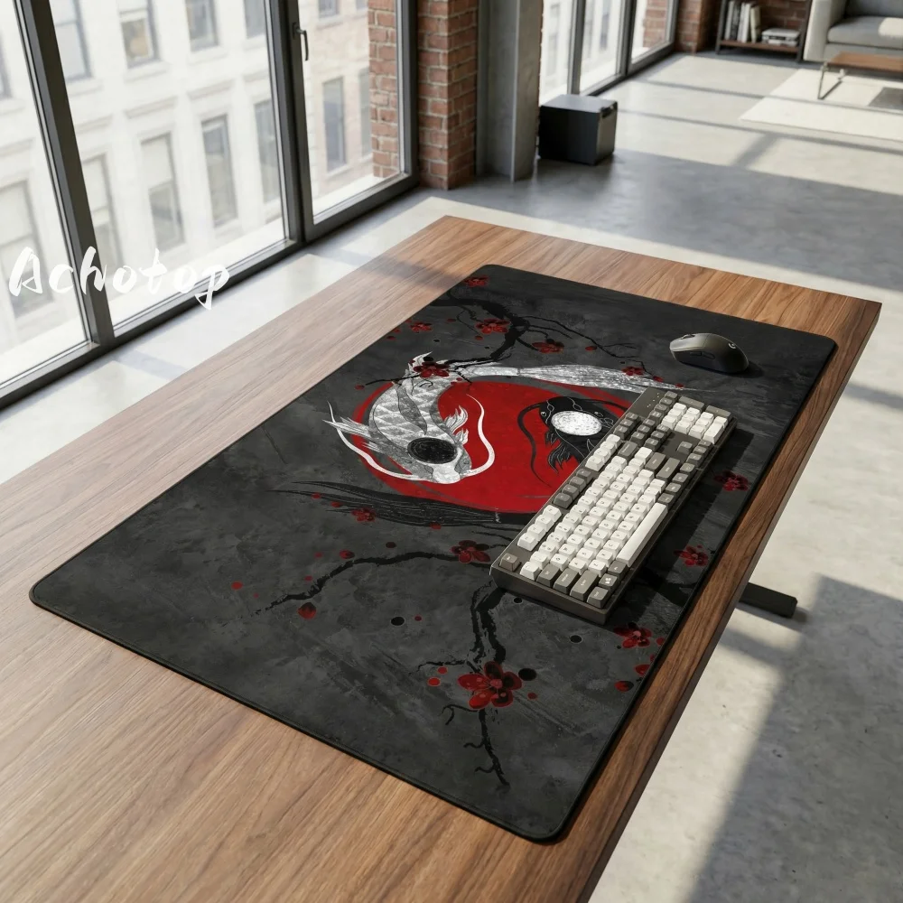 

XXL Large Office Computer Desk Mat, Non-Slip Mouse Pad with Natural Rubber Base 55X120 Mousepads