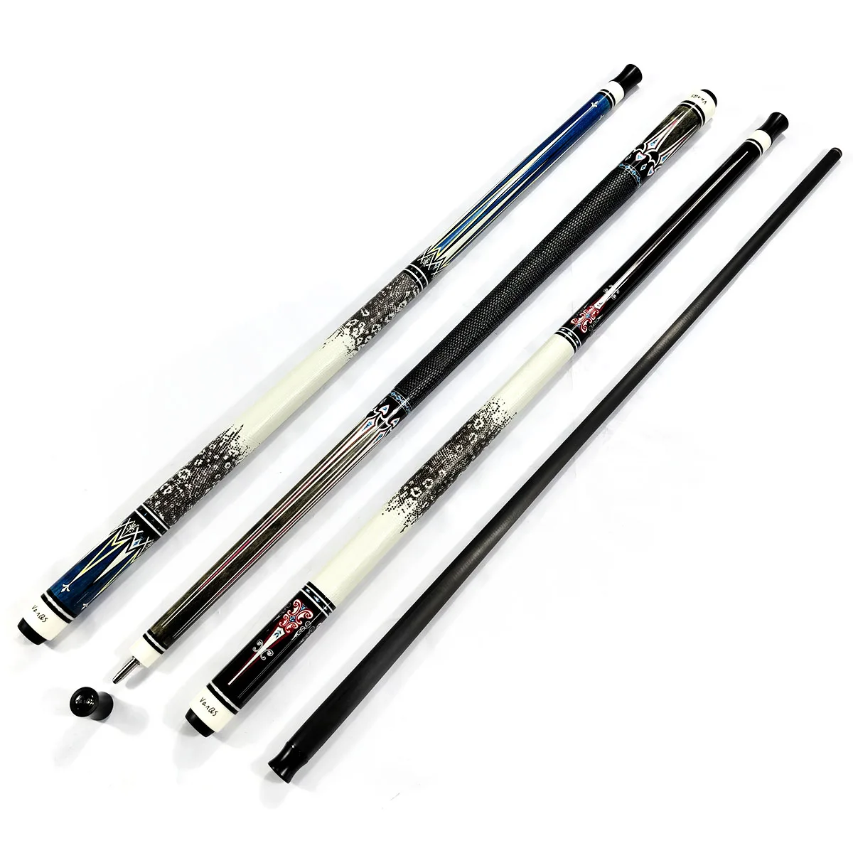 

Popular New Arrival 1/2-pc Uni-Lock Carbon Fiber LeatherGrip Billiard Pool Cue Stick Professional Pool Stick