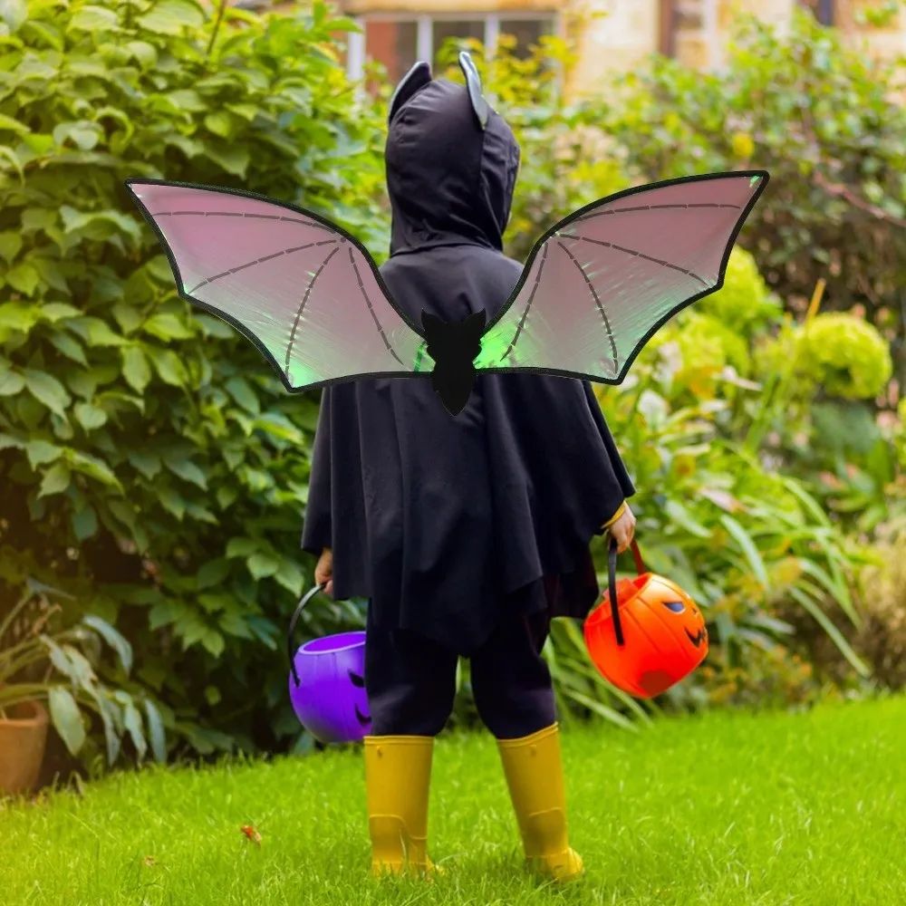 

Темперамент, большое крыло летучей мыши из органзы, реквизит для косплея, крыло для косплея, блестящее танцевальное шоу, костюмы для косплея на Хэллоуин