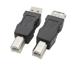 USB Connector USB 2.0 Type A Male / Female Socket to USB Type B Male Plug Printer Square Interface Converter Adapter